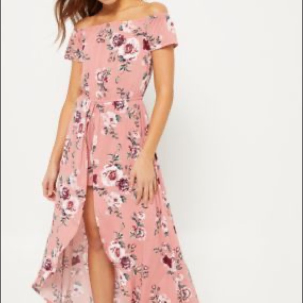 Rue21 Large Off the Shoulder Romper/Maxi Dress